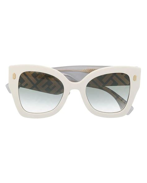 fendi white sunglasses